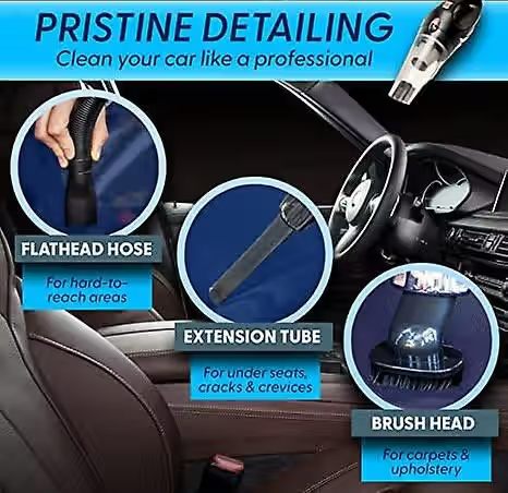 Cordless 120W Hand Vacuum Cleaner - Wet and Dry