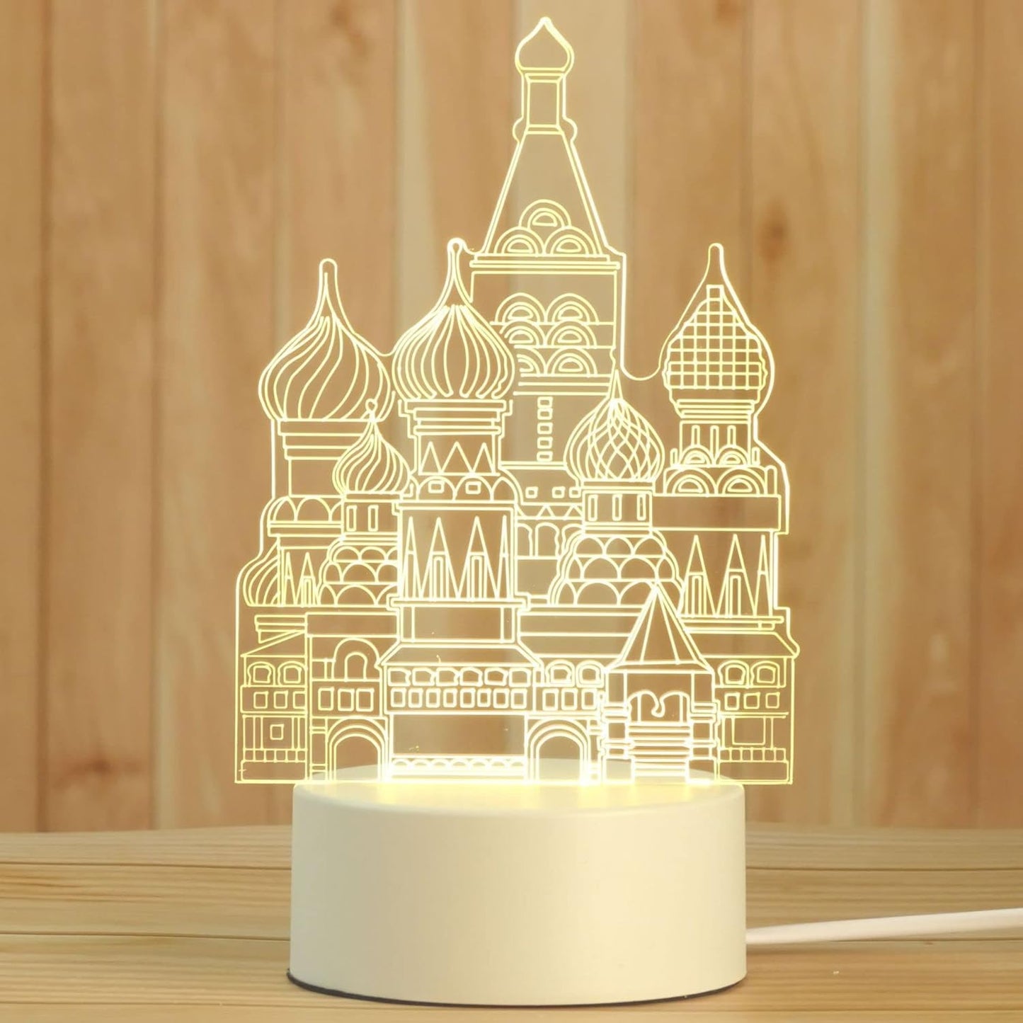 Creative 3D Castle Night Light