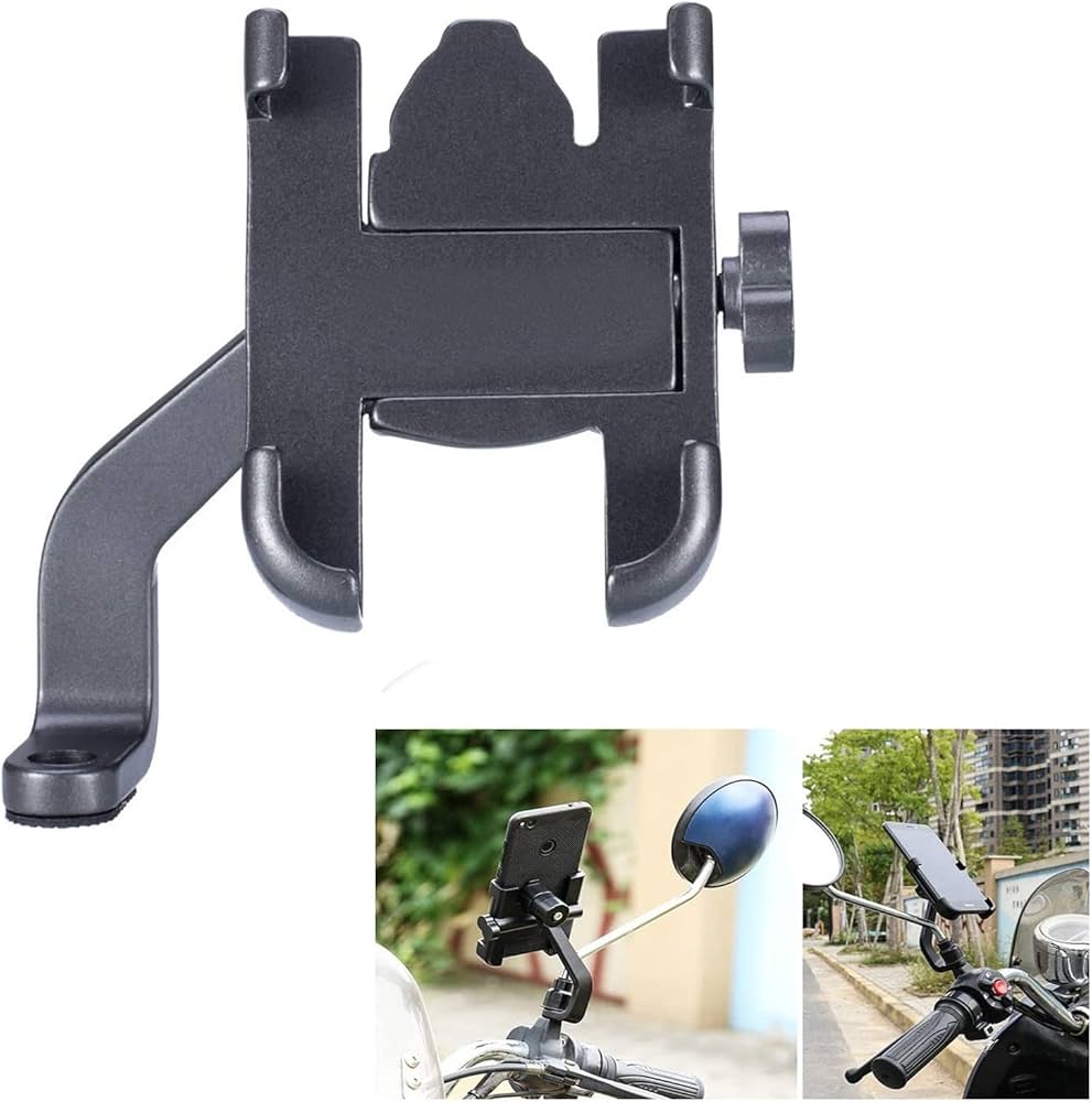 Motorcycle and Bike Phone Holder with USB Port