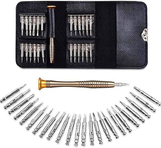 25 In 1 Portable Wallet Style Screwdriver Set