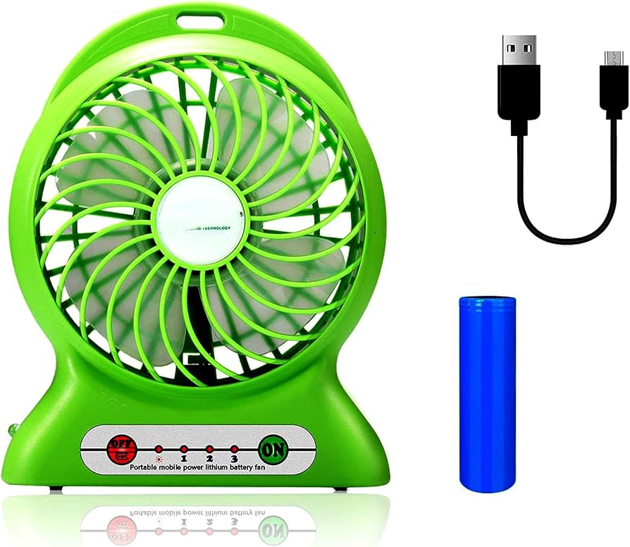 Portable Rechargeable 1200Mah Mini Fan