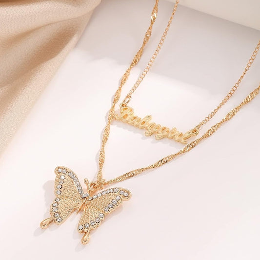 Baby Girl Butterfly Necklace