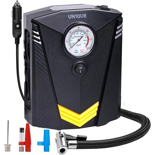 Air Compressor for Car Auto Pump with LED Light DC 12V