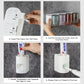 Automatic Toothpaste Dispenser and Toothbrush Holder with 3 Cups