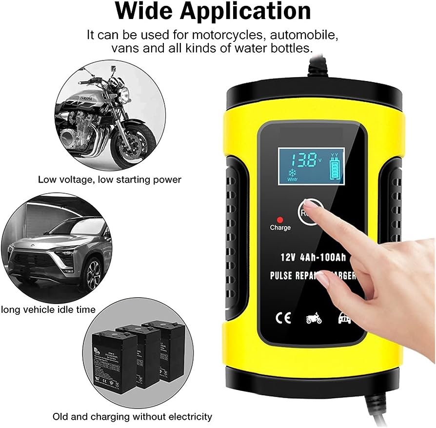 12V 6A Intelligent Pulse Battery Repair Charger
