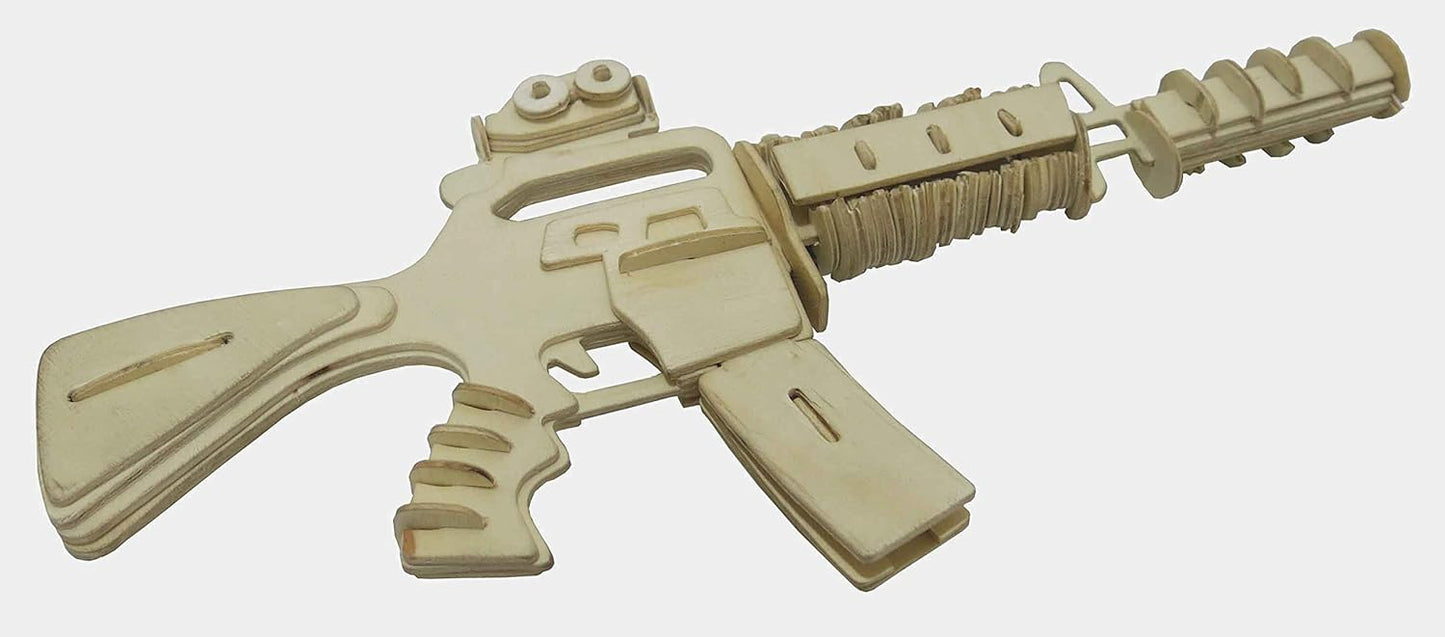 3D Wooden Simulation Model Kit (CARBINE-15 Style)