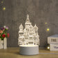 Creative 3D Castle Night Light