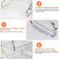 2 Tier Stainless Steel Kitchen Dish Drainer Drying Rack