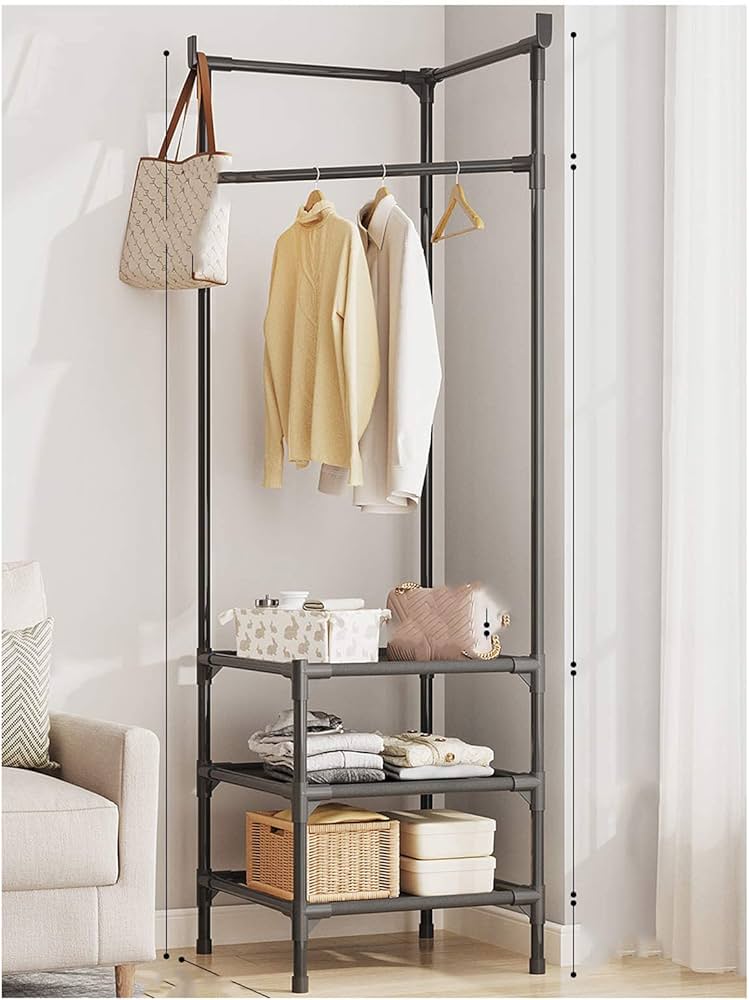 Multifunctional Floor Standing Corner Coat Rack