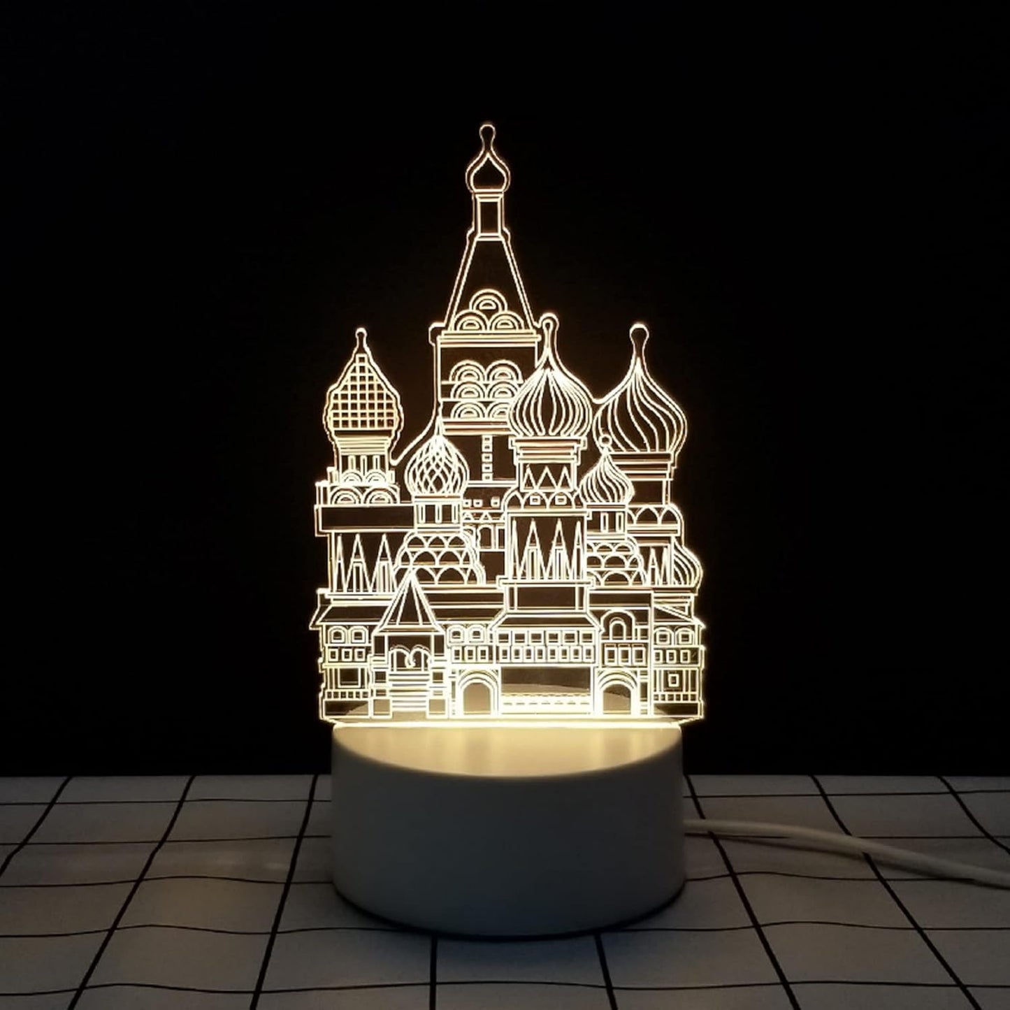 Creative 3D Castle Night Light