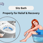 Portable Sitz Bath Tub with Flusher for Postpartum Care
