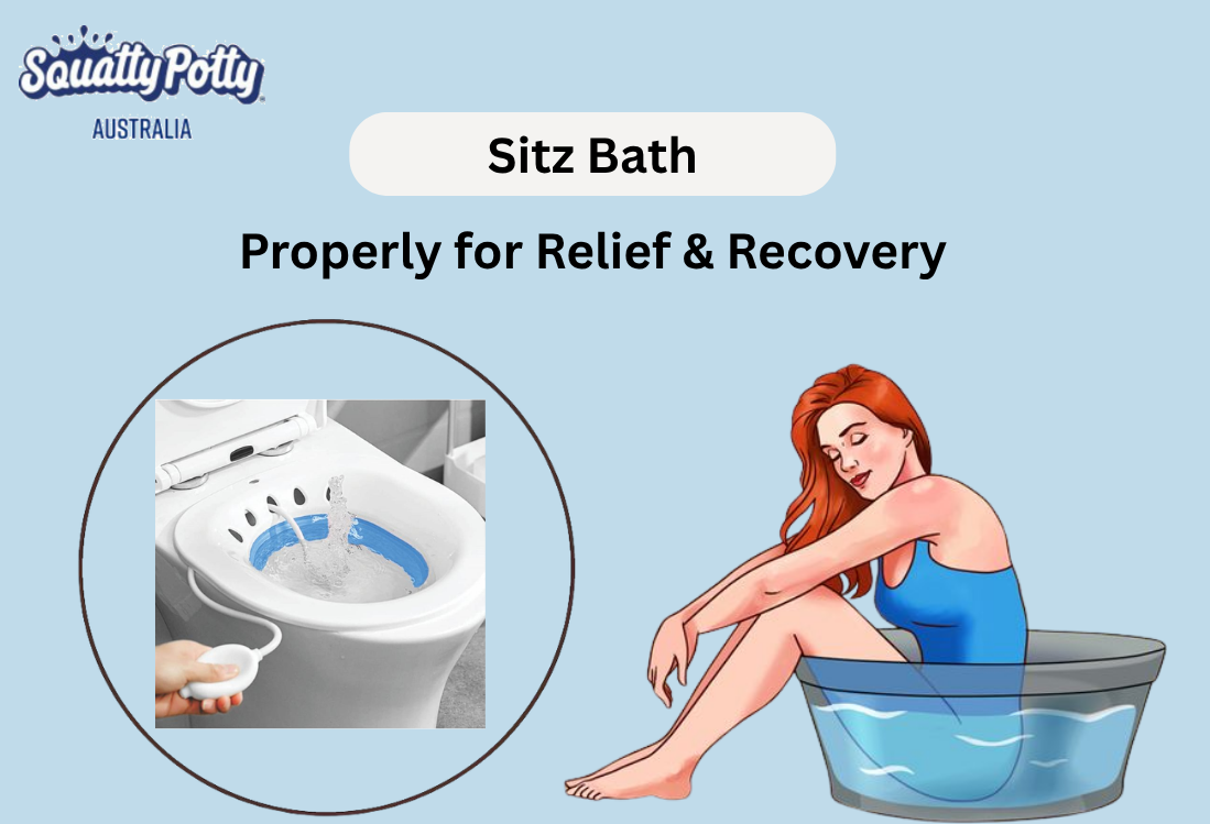 Portable Sitz Bath Tub with Flusher for Postpartum Care