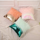Two-Way Sequin and Faux Fur Pillow Case with Inner Cushion