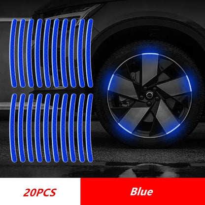 20pcs Car Wheel Reflective Sticker