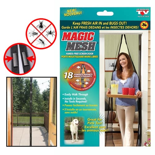 Hands-Free Magnetic Screen Door Mesh