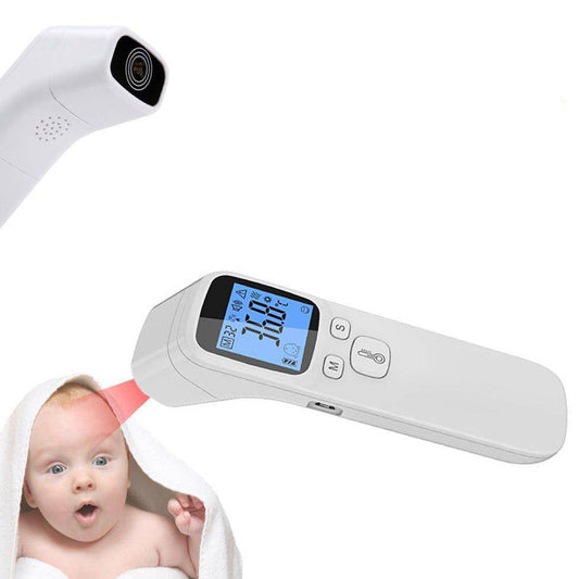 Baby and Adult Forehead Thermometer with Fever Alarm, Lcd Display and Memory Function