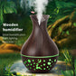 USB LED Deep Wood Grain Ultrasonic Aroma Humidifier