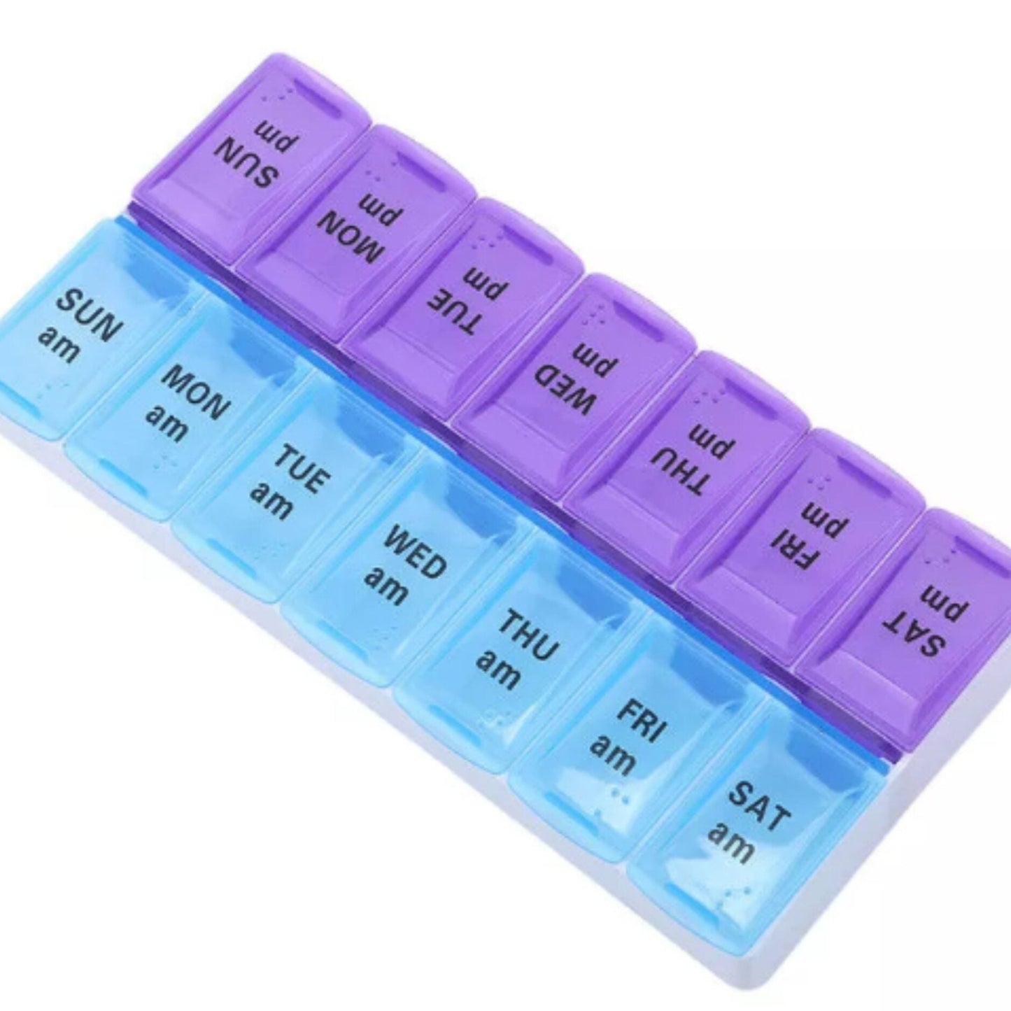 Pill Storage Box 7 Days AM/PM Organizer