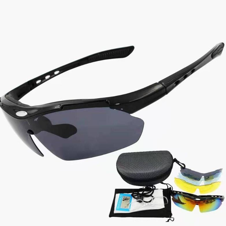 Polarize Sports Cycling Sunglasses with 5 Interchangeable Lenses