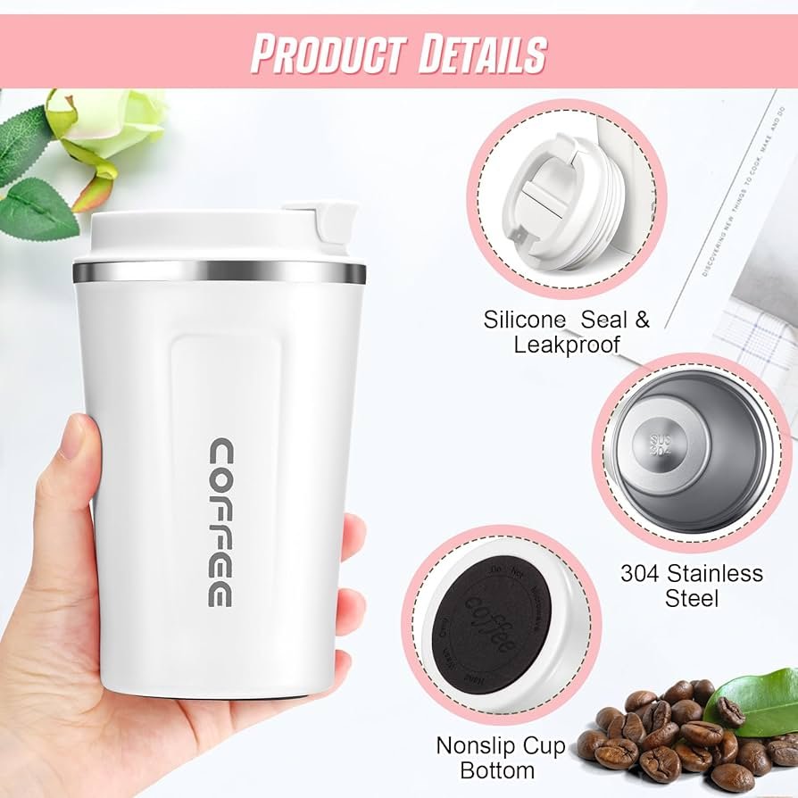 510ml Thermos Coffee Mug - Smart Temperature