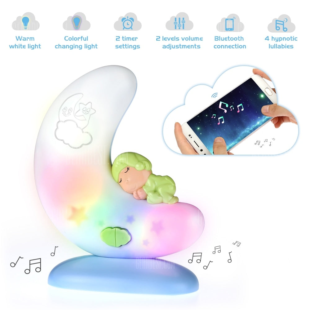 Dynamic Dream Night Lamp with Color Changing Lights, Music and Bluetooth