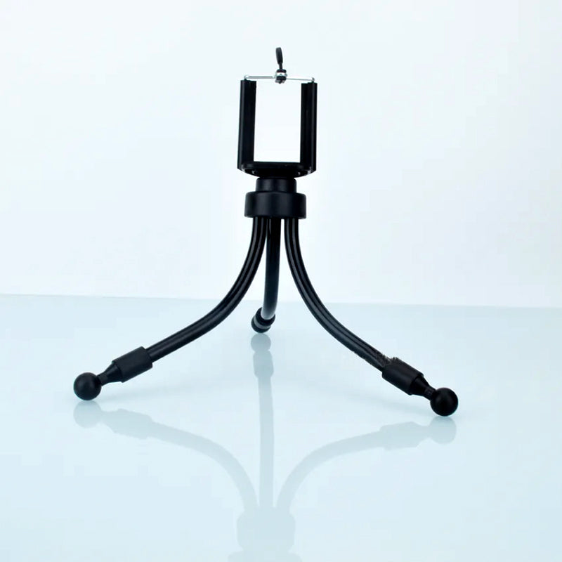 Mini Flexible Tripod With Clip Mount Holder For Mobile Phones