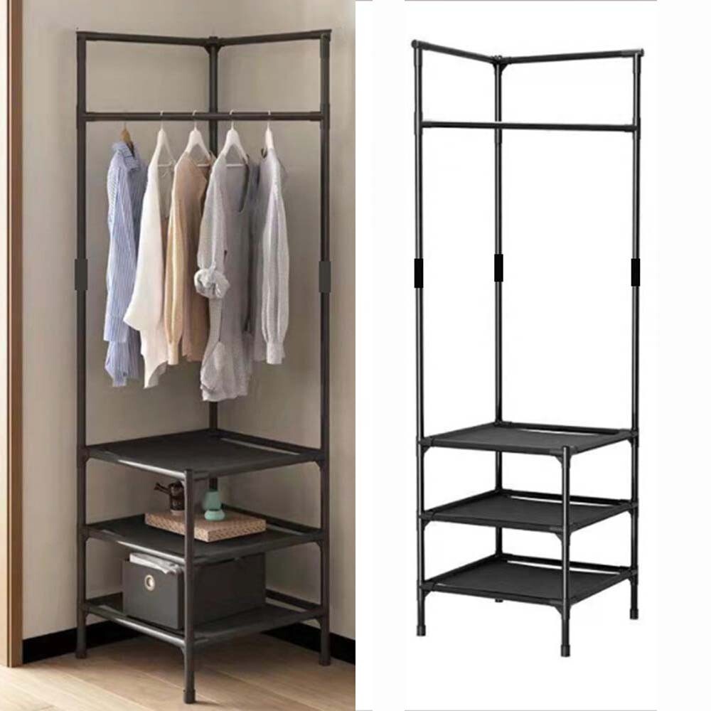 Multifunctional Floor Standing Corner Coat Rack