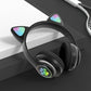 Kids Wireless Cat Ear LED Headphones