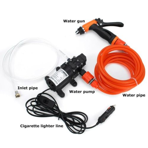 12V High-Pressure Portable Electric Water Pump Car Washer Set