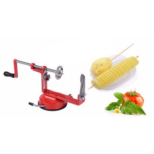 Potato Machine Slicer Cutter Spiral Tornado Twister Chips Manual Stainless Steel freeshipping - Dealz4all Store