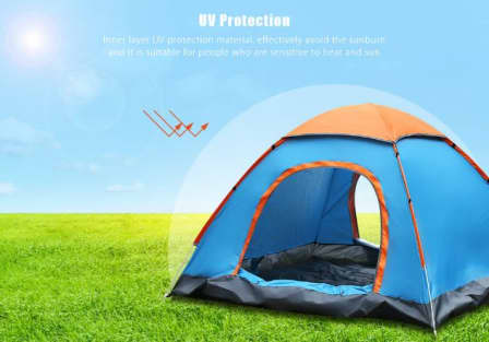 2 Man Tent in Zipper Bag - Lightweight & Easy to Install (200 X 150 X 110 Cm) freeshipping - Dealz4all Store