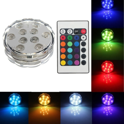 Underwater Submersible Waterproof 10 Led Light with Remote for Swimming Pool / Jacuzzi Etc freeshipping - Dealz4all Store
