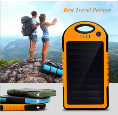 5000mAh Portable Waterproof Solar Charger Double USB Power Bank freeshipping - Dealz4all Store