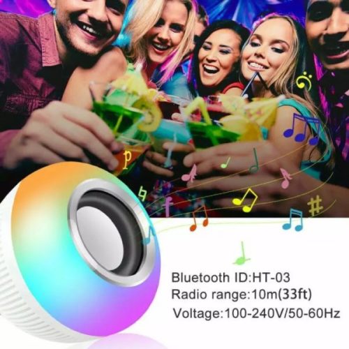 Bluetooth Speaker Music Light Bulb With Remote