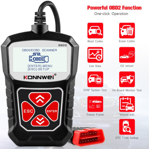 Auto Diagnostic Scanner Universal OBD Car Diagnostic Tool KW 310 OBD2