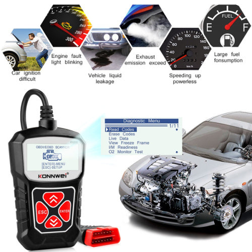 Auto Diagnostic Scanner Universal OBD Car Diagnostic Tool KW 310 OBD2