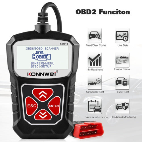 Auto Diagnostic Scanner Universal OBD Car Diagnostic Tool KW 310 OBD2