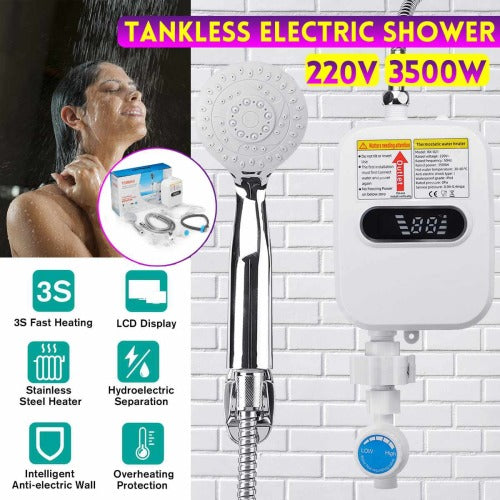 Instant Tankless Electric Shower Hot Water Heater