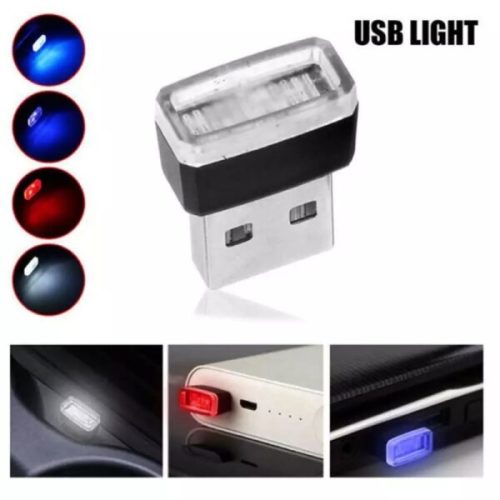 USB LED Car Neon Atmosphere Light - Red