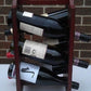 Wine Rack In Elegant Rosewood Finish