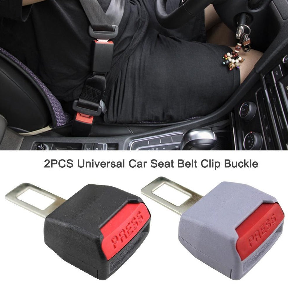 2 Piece Car Safety Universal Seat Belt Buckle Extender Clip Alarm Stopper freeshipping - Dealz4all Store