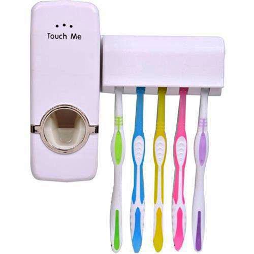 Automatic Toothpaste Dispenser + Toothbrush Holder freeshipping - Dealz4all Store