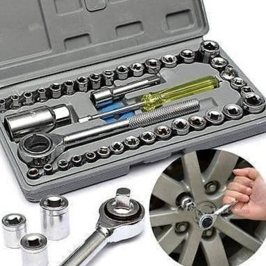 40 Piece Combination Socket Wrench Set freeshipping - Dealz4all Store