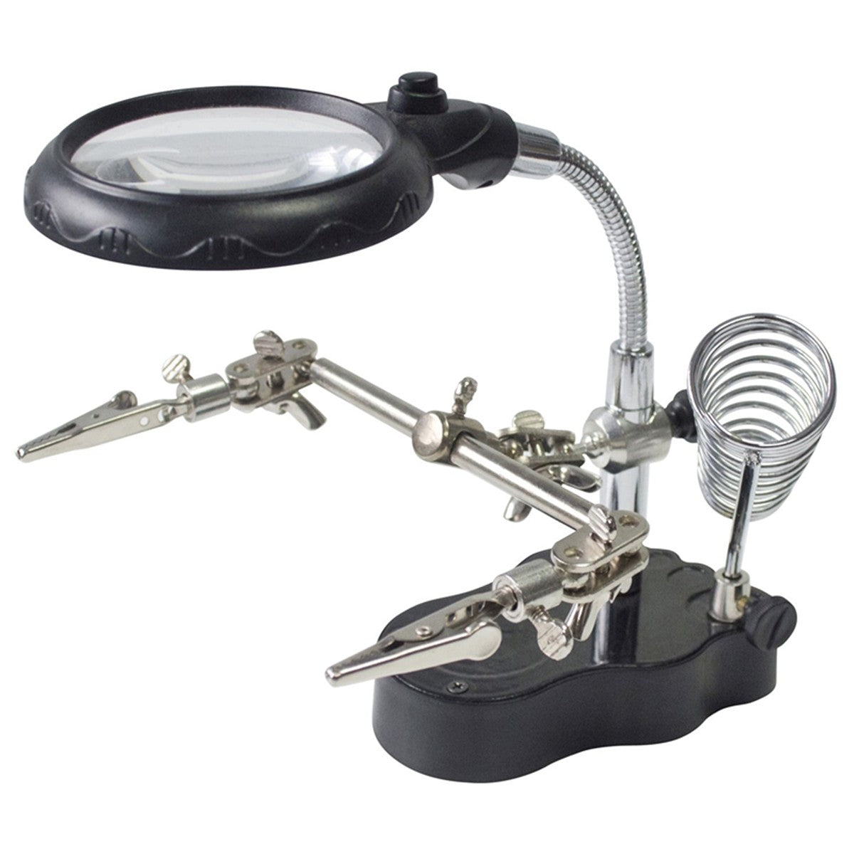 Helping Hand Magnifier LED Light With Soldering Stand