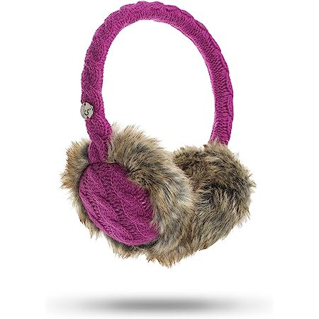 Audio Chunky Cable Knit Headphones - Purple