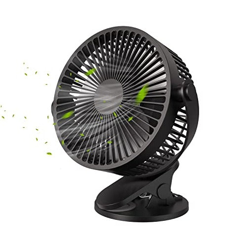 Small Rechargeable USB Clip-on Desk Fan - Perfect for Loadshedding