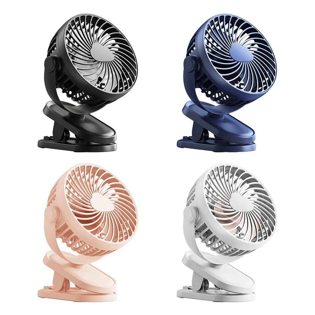 Small Rechargeable USB Clip-on Desk Fan - Perfect for Loadshedding