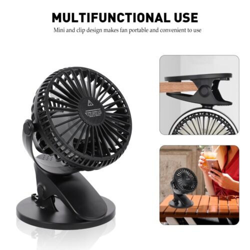 Small Rechargeable USB Clip-on Desk Fan - Perfect for Loadshedding