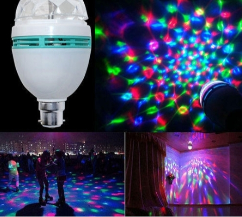 Full Colors Rotating Disco Party Light with Plug Adapter freeshipping - Dealz4all Store