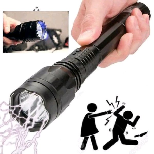 Rechargeable Thicker Rubber Flashlight Plus Stun Protection freeshipping - Dealz4all Store